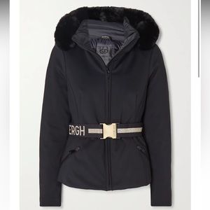 Goldbergh Black Jacket with Gold Accents